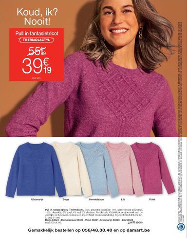 Folder Damart - Damart - Winter van 08/10 tot 15/12 - side 37