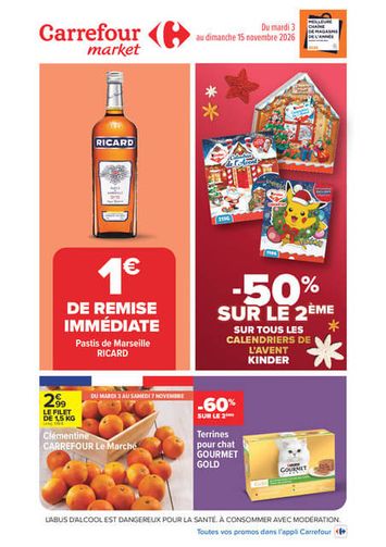 Catalogue Carrefour Market - Carrefour Market valable dès le 03/11 au 15/11 - page 1