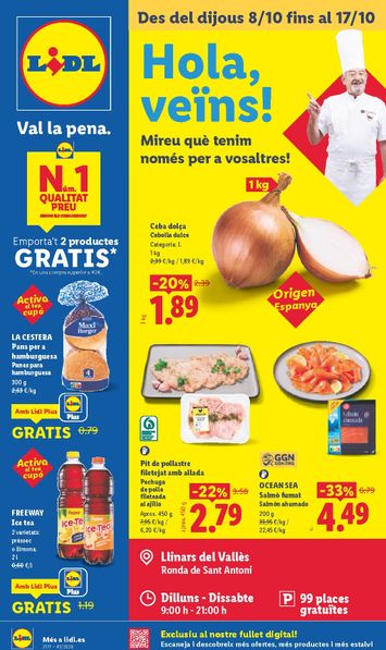 Folleto Lidl - Lidl - Llinars del Vallès del 08/10 al 17/10 - página 1