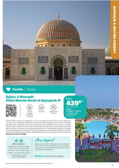 Catalogue Carrefour Market - Carrefour Market - Séjours & Circuits valable dès le 14/08 au 30/10 - page 21