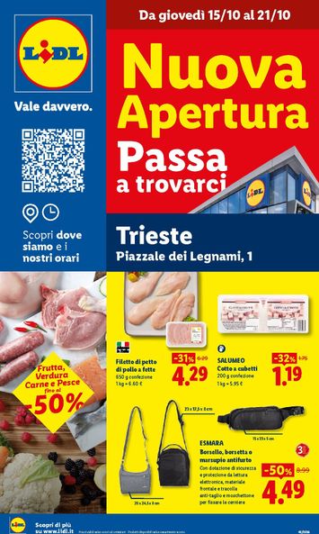 Volantino Lidl - Lidl - Trieste valido dal 15/10 al 21/10 - pagina 1