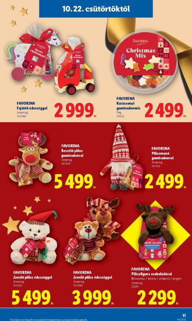 Akciós újság Lidl - Lidl - Favorina érvényes 10.22.-tól 12.24.-ig - 11 oldal
