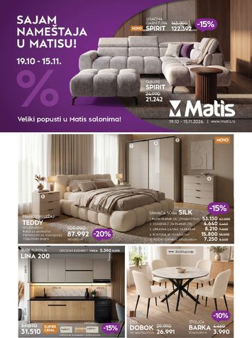 Katalog Matis - Matis od 19.10 do 15.11 - strana 1