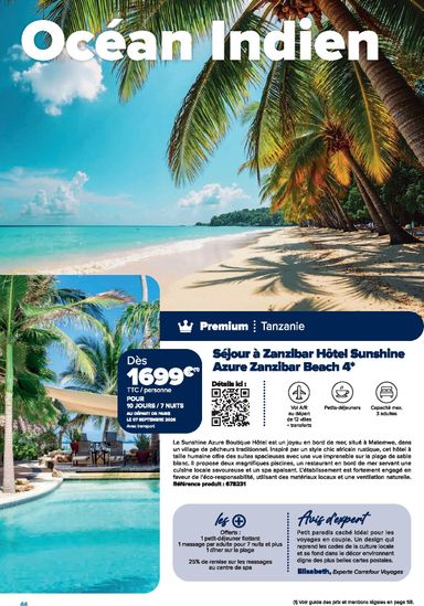 Catalogue Carrefour Market - Carrefour Market - Voyages valable dès le 22/01 au 31/12 - page 44