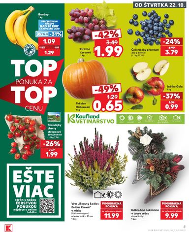 Leták Kaufland - Kaufland od 22.10. do 28.10. - strana 5