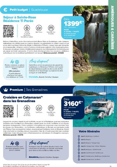 Catalogue Carrefour - Carrefour - Séjours & Circuits valable dès le 14/08 au 31/03 - page 13