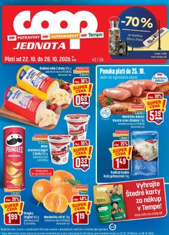 COOP Jednota leták platný od štvrtka 22.10.
