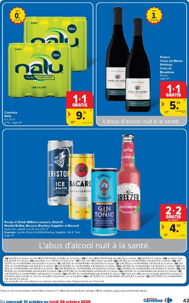 Folder Carrefour - Carrefour Hypermarchés van 21/10 tot 02/11 - side 43