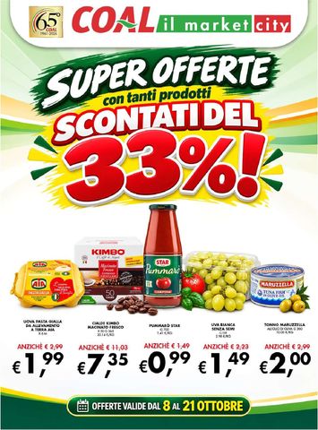 Volantino Coal - Coal il Market City valido dal 08/10 al 21/10 - pagina 1