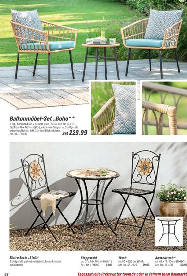Prospekt toom - Toom - Gartenmöbel & Solar-Leuchten gültig ab 01.03. bis 31.12. - seite 62