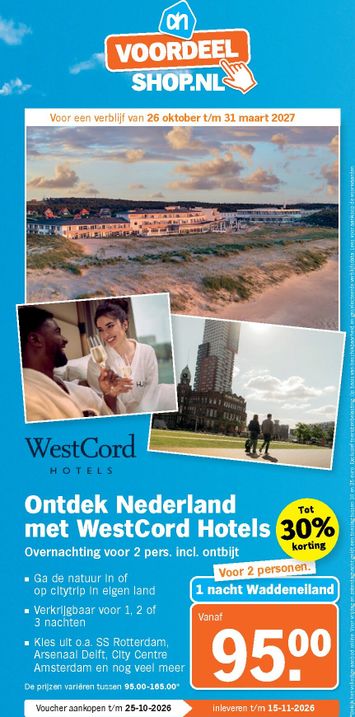 Folder Albert Heijn - Albert Heijn - Voordeelshop van 26-10 tot 31-03 - side 1