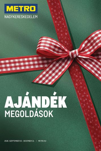 Akciós újság Metro - Metro - Ajándék megoldások érvényes 09.15.-tól 12.31.-ig - 1 oldal