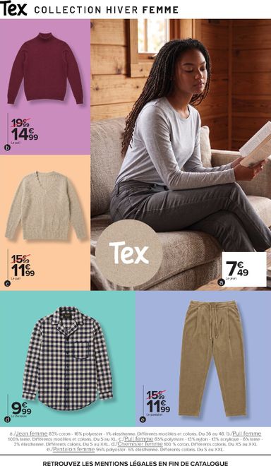 Catalogue Carrefour - Carrefour - Tex Catalogue Hiver valable dès le 20/10 au 02/11 - page 4