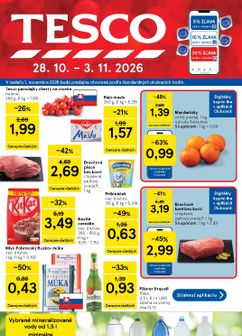 Tesco leták platný od stredy 28.10.