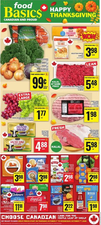 Flyer Food Basics - Food Basics valid since 10-01 until 10-07 - page 1