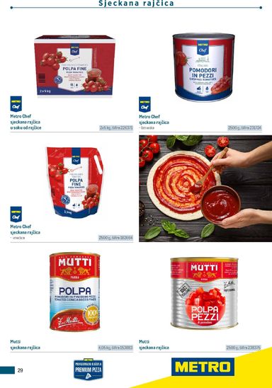 Katalog Metro - Metro - Poslovna rješenja - Pizzeria vrijedi od 06.07. do 31.12. - stranica 29