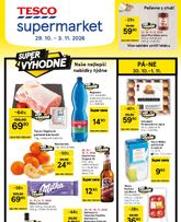 Tesco supermarket platný od čtvrtka 29.10.2026