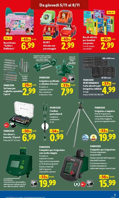 Volantino Lidl - Lidl - Outlet Store valido dal 05/11 al 08/11 - pagina 3