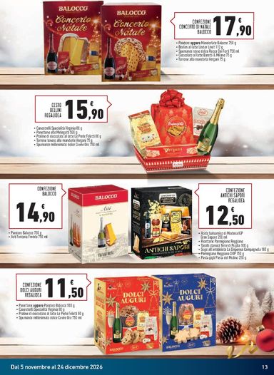 Volantino Spazio Conad - Spazio Conad - Ceste & vini valido dal 05/11 al 24/12 - pagina 13