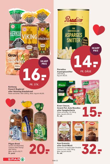 Brochurer SPAR - Spar gyldig fra 30.10. til 05.11. - side 12