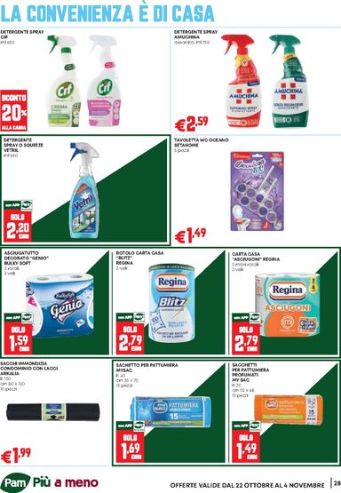 Volantino Pam - Pam - Occasioni Extra valido dal 22/10 al 04/11 - pagina 28