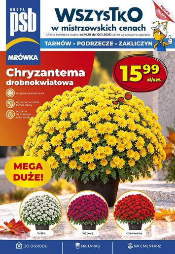 Gazetka Mrówka - Mrówka - Tarnów, Zakliczyn, Podrzecze od 16.10. do 10.11. - strona 1