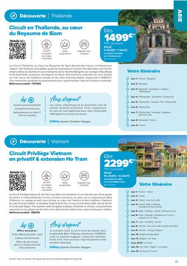 Catalogue Carrefour Market - Carrefour Market - Séjours & Circuits valable dès le 14/08 au 30/10 - page 33