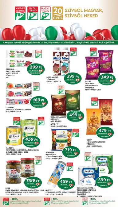 Akciós újság Coop - Coop - Nyírzem/Szabolcs érvényes 10.22.-tól 10.28.-ig - 4 oldal