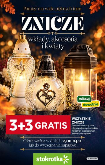 Gazetka Stokrotka - Stokrotka - Znicze od 29.10. do 04.11. - strona 1