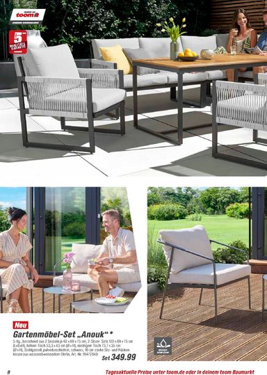 Prospekt toom - Toom - Gartenmöbel & Solar-Leuchten gültig ab 01.03. bis 31.12. - seite 8