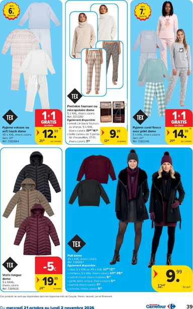 Folder Carrefour - Carrefour Hypermarchés van 21/10 tot 02/11 - side 39