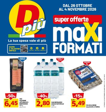 Volantino DPiù - DPiù valido dal 26/10 al 04/11 - pagina 1