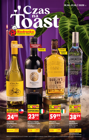 Leták Biedronka Poľsko - Biedronka Poľsko - Alkohol od 19.10. do 31.10. - strana 1