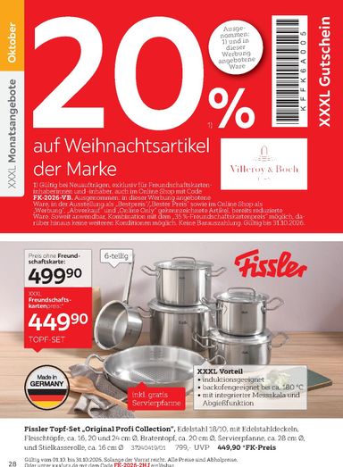 Prospekt XXXLutz - XXXlutz - Freundschaftskartenjournal gültig ab 01.08. bis 31.01. - seite 28