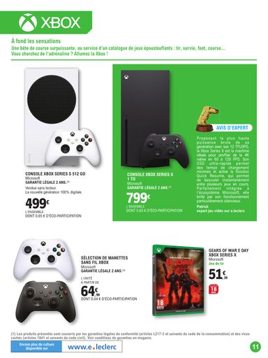 Catalogue E.Leclerc - E.Leclerc - Le guide jeu vidéo valable dès le 20/10 au 07/11 - page 11