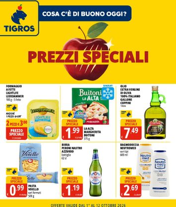 Volantino Tigros - Tigros - Prezzi Speciali valido dal 01/10 al 12/10 - pagina 1