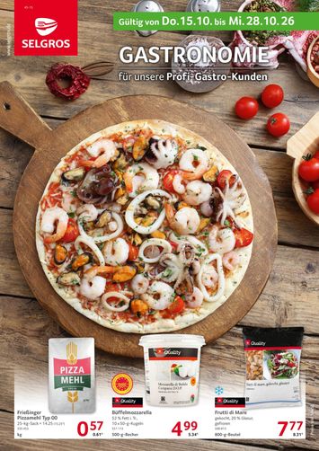 Prospekt Selgros - Selgros - Gastronomie gültig ab 15.10. bis 28.10. - seite 1