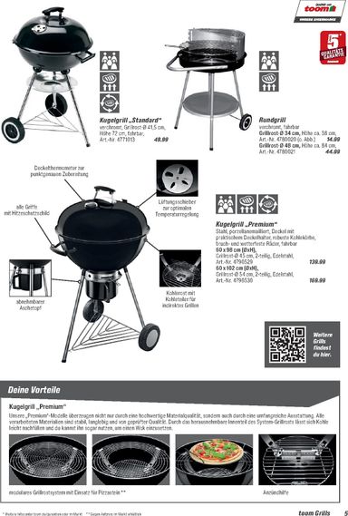 Prospekt toom - Toom - Grills & Zubehör gültig ab 01.03. bis 31.12. - seite 5