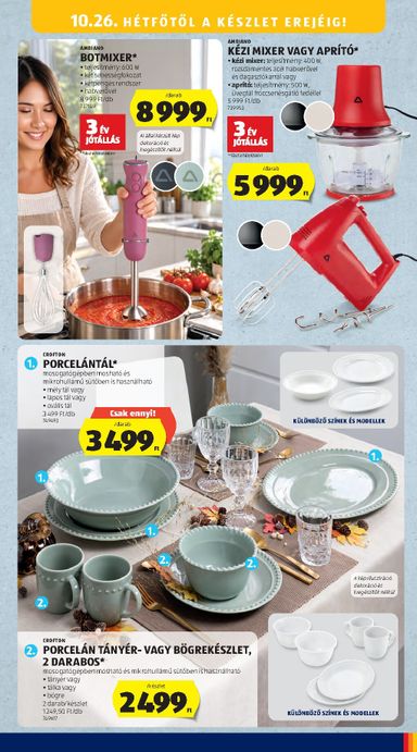 Akciós újság Aldi - Aldi - Középső sor termékei érvényes 10.22.-tól 10.28.-ig - 7 oldal