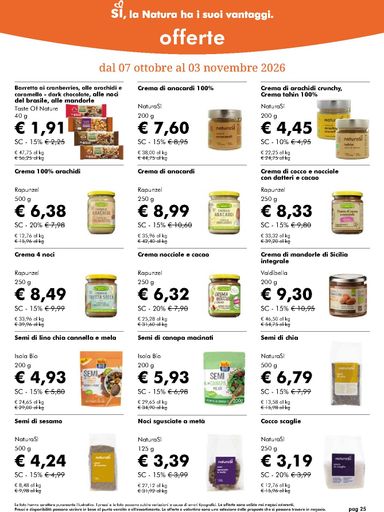Volantino NaturaSì - NaturaSì valido dal 07/10 al 03/11 - pagina 25