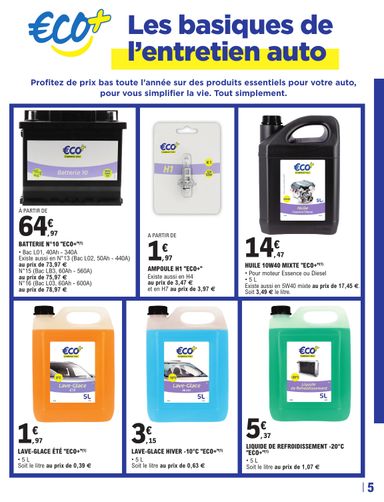 Catalogue E.Leclerc - E.Leclerc - L'auto valable dès le 12/05 au 27/03 - page 5