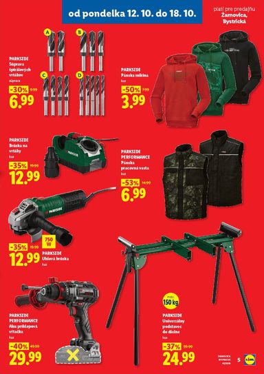 Leták Lidl - Lidl - Nová predajňa v Žarnovici od 12.10. do 18.10. - strana 5