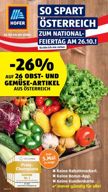 HOFER-Flugblatt - HOFER gültig ab 23.10. bis 29.10. - seite 1