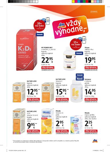Leták dm - dm drogerie od 01.10. do 31.10. - strana 25