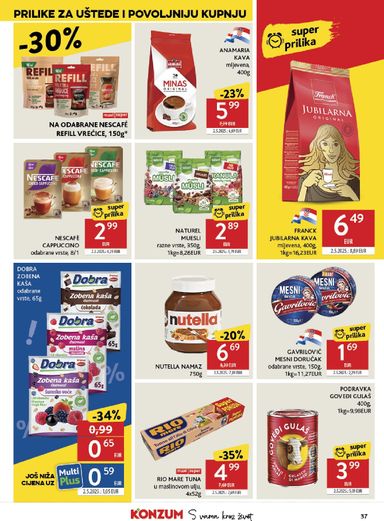 Katalog Konzum - Konzum vrijedi od 14.10. do 20.10. - stranica 37