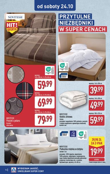 Gazetka ALDI - ALDI - Artykuły przemysłowe i tekstylia od 21.10. do 24.10. - strona 14