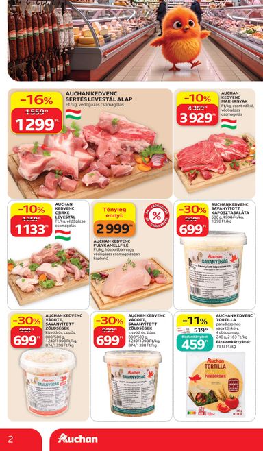 Akciós újság Auchan - Auchan Hipermarket - Sajátmárkás ajánlataink érvényes 10.15.-tól 10.28.-ig - 2 oldal
