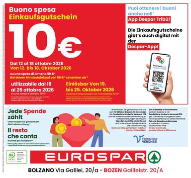 Volantino Eurospar - Eurospar - Bozen, Bolzano valido dal 15/10 al 28/10 - pagina 16