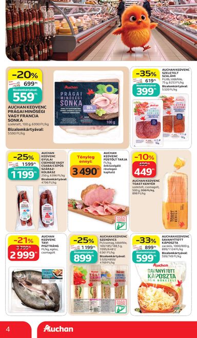 Akciós újság Auchan - Auchan Hipermarket - Sajátmárkás ajánlataink érvényes 10.15.-tól 10.28.-ig - 4 oldal