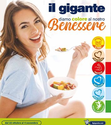 Volantino Il Gigante - Il Gigante - Diamo colore a nostro benessere valido dal 22/10 al 04/11 - pagina 1